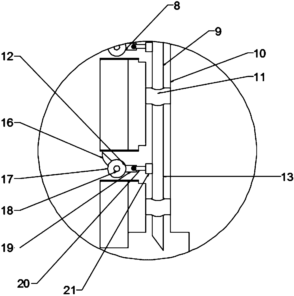 A door locking device for an intelligent door