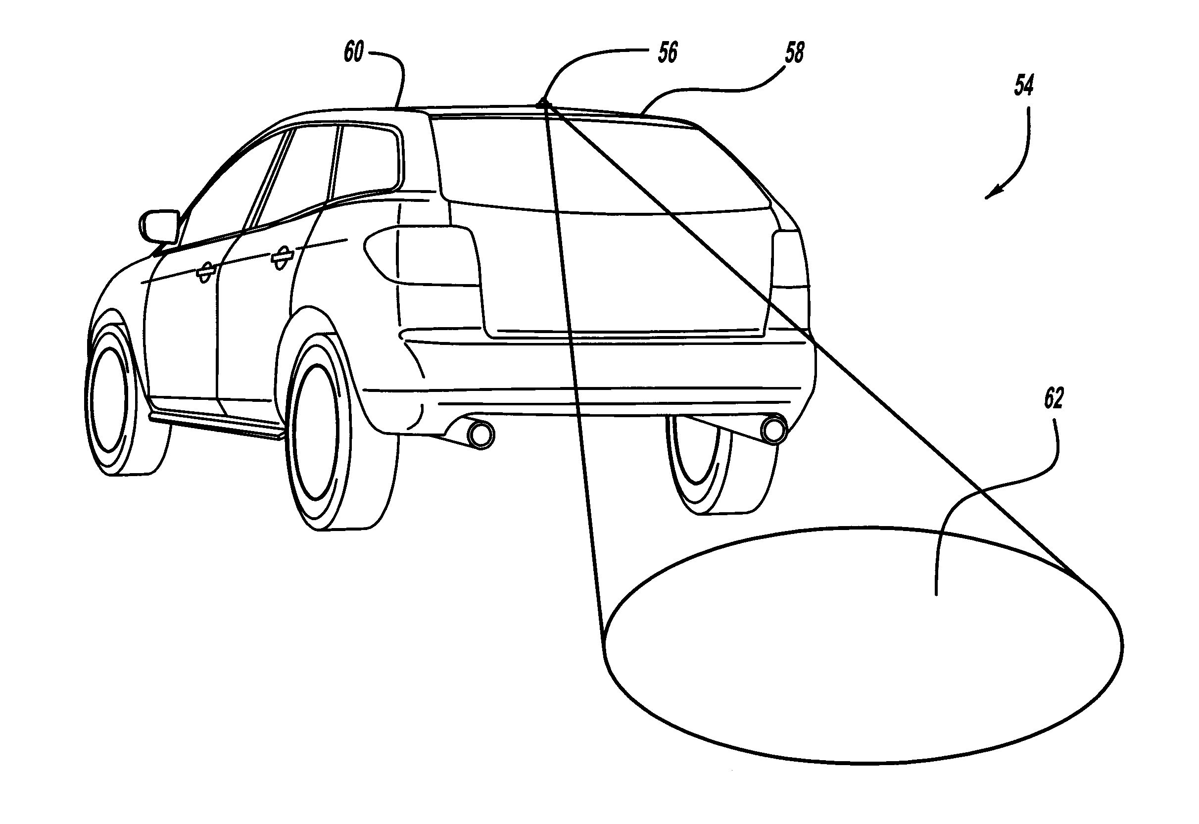 Use of a Single Camera for Multiple Driver Assistance Services, Park Aid, Hitch Aid and Liftgate Protection