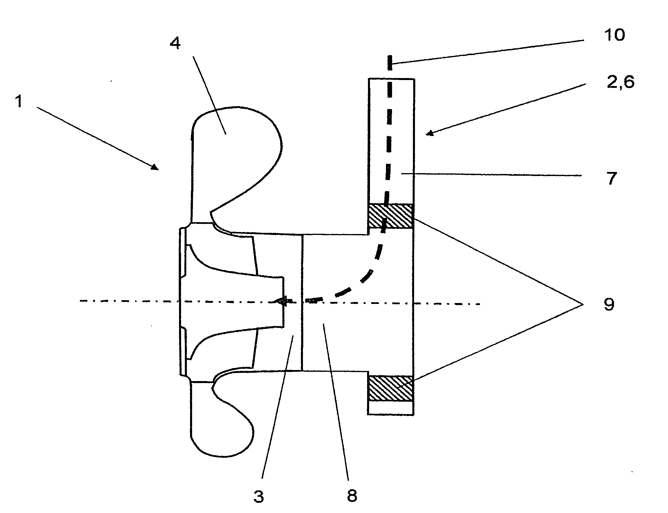 Swirl generator for a radial compressor