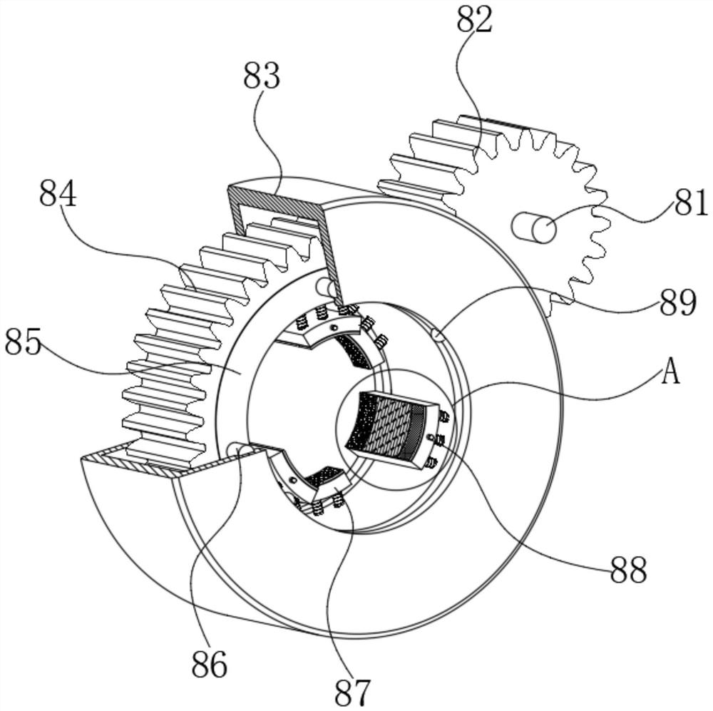 A polishing device for machining mechanical parts