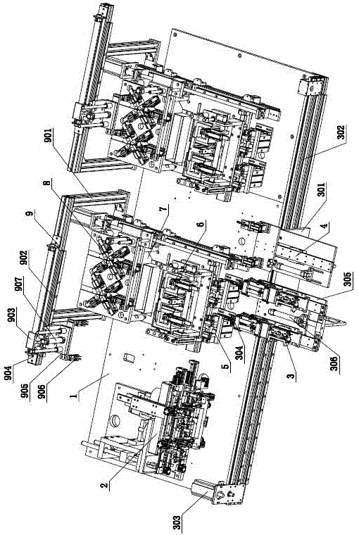 Alcohol solvus hollow cup armature coil production line system and production method thereof