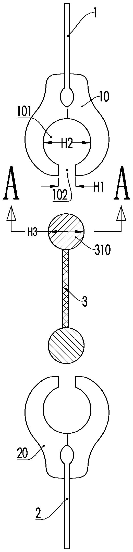 Easy-slide zipper and product in which easy-slide zipper is applied