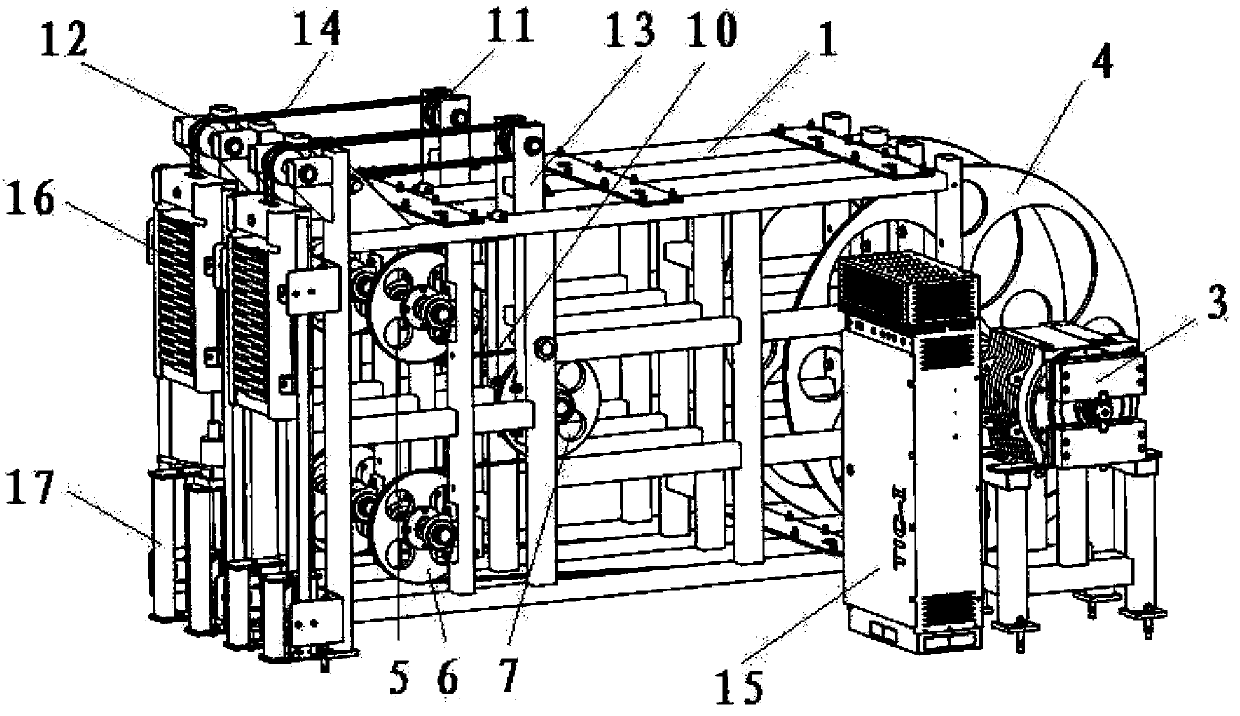 Device for testing bending fatigue of wire rope for elevator, and testing method thereof