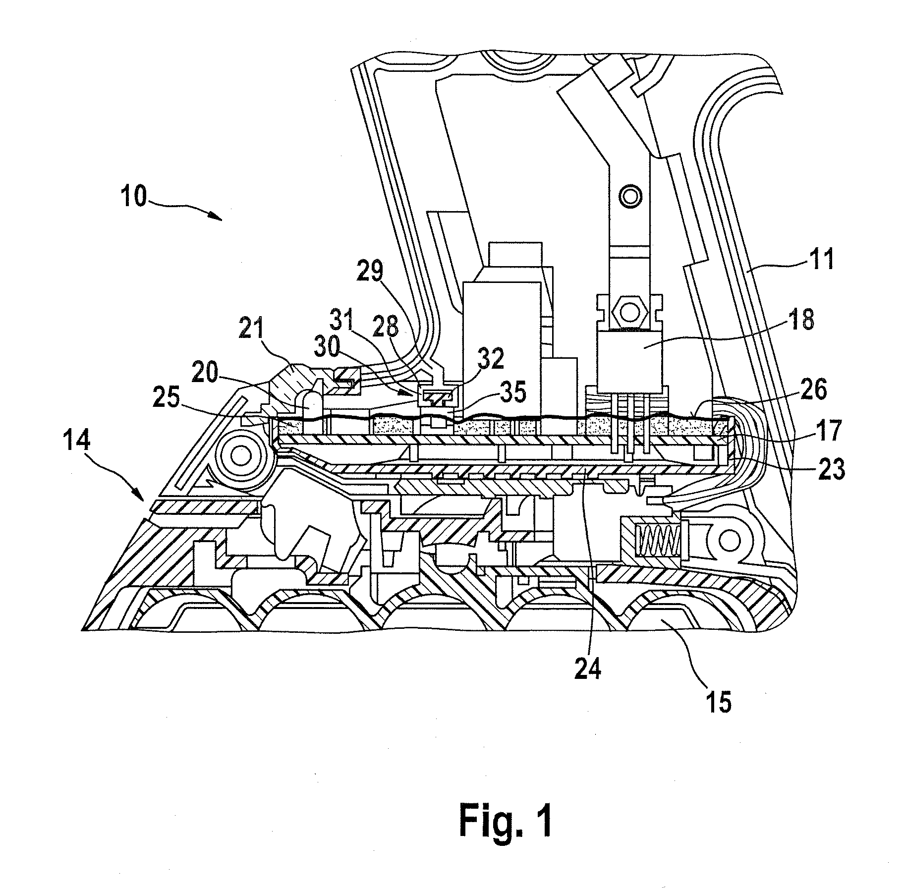 Electrical appliance, in particular hand-held power tool