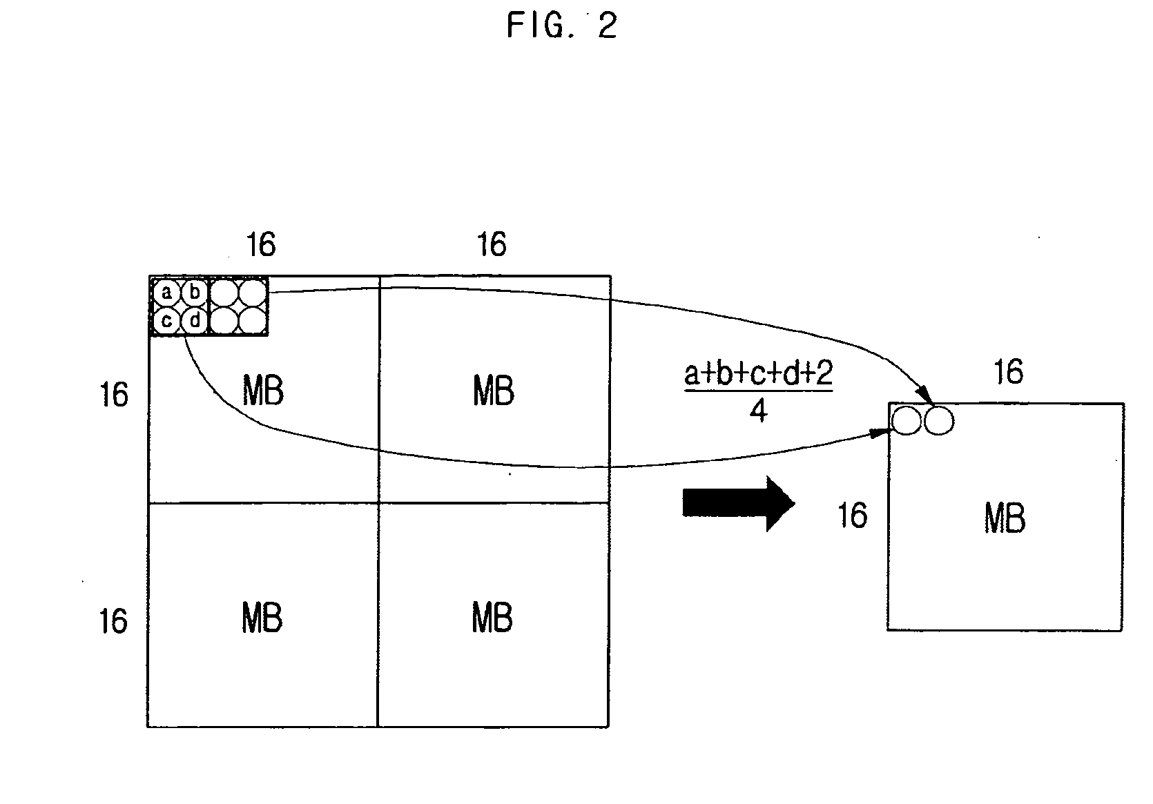 Image down-sampling transcoding method and device