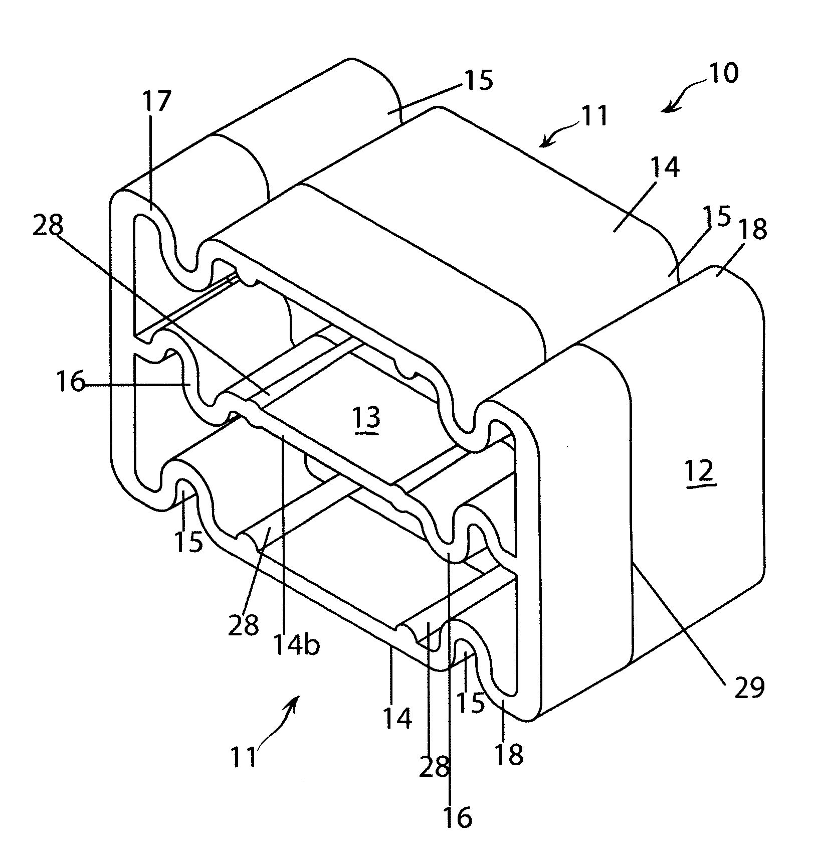 Device for holding a pair of skis together