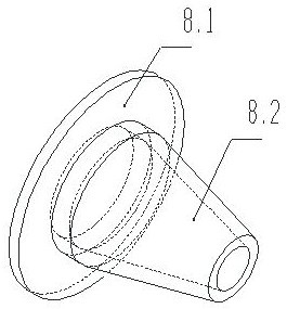 Premixing device capable of mixing natural gas drag reducers step by step