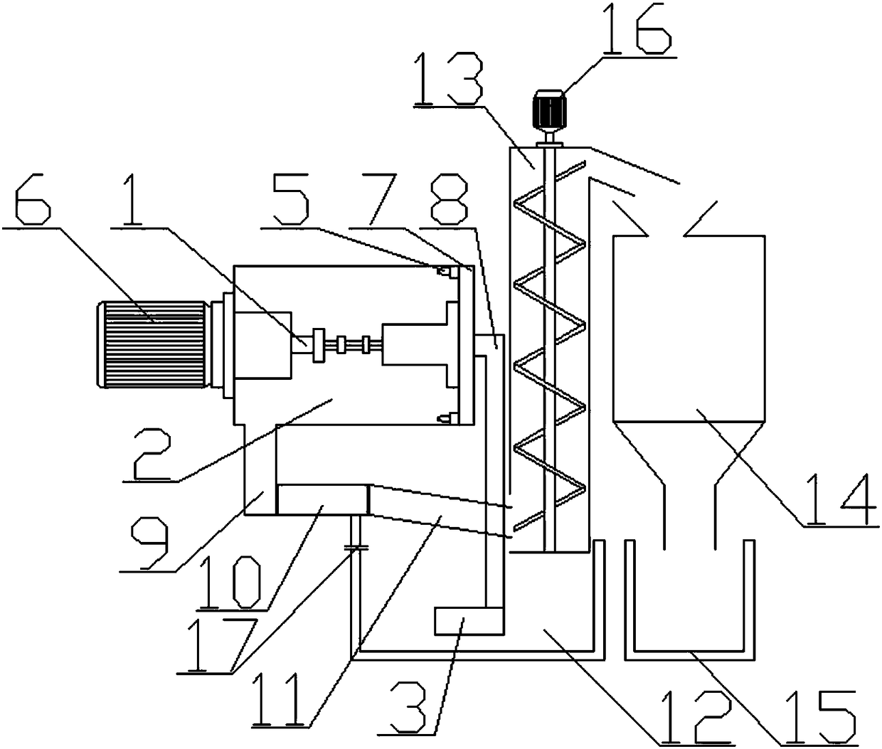 Water ring particle cutting machine