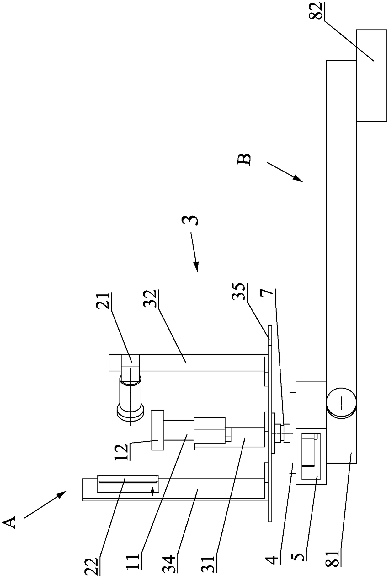 On-machine vision detecting method of rotating cutting tool and detecting device thereof