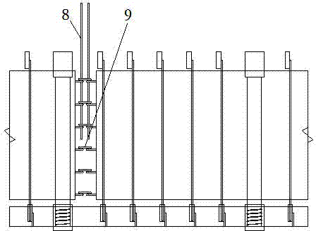 Assembly type concrete filled steel tube shear wall splitting and assembling connection structure and assembling connection method
