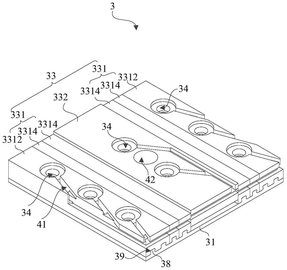 Detection device and detection system for rock sample pressurization test