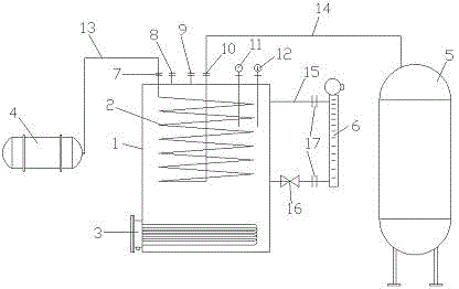 Electrical heating liquid ammonia evaporator with uniform heating effect