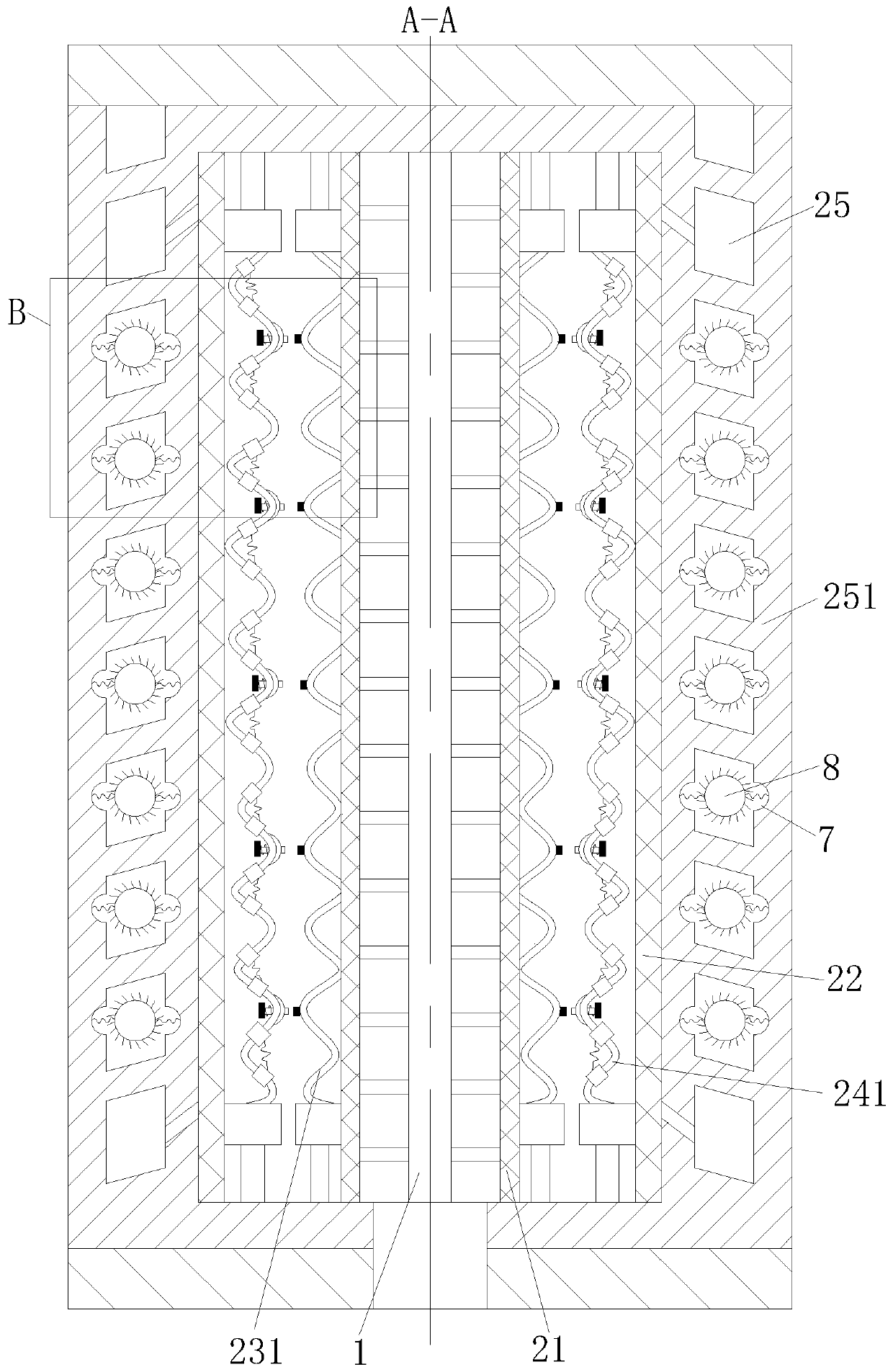 Surface type reverse osmosis membrane filter element
