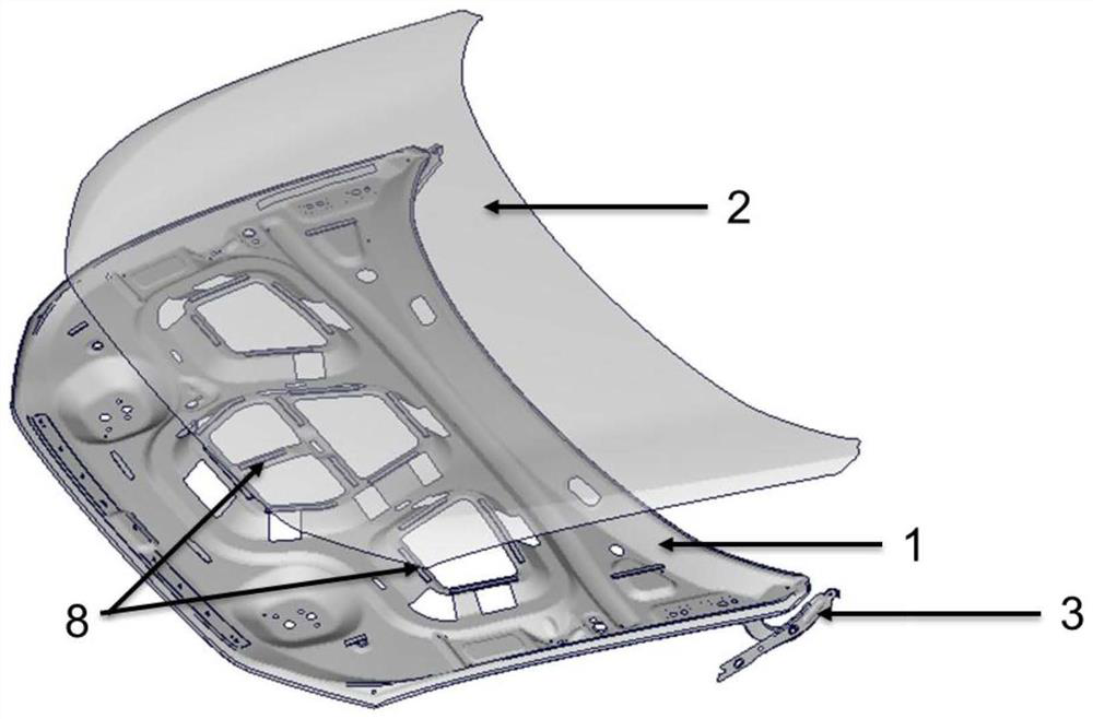 A simulation analysis method of engine hatch cover shaking based on air pressure load