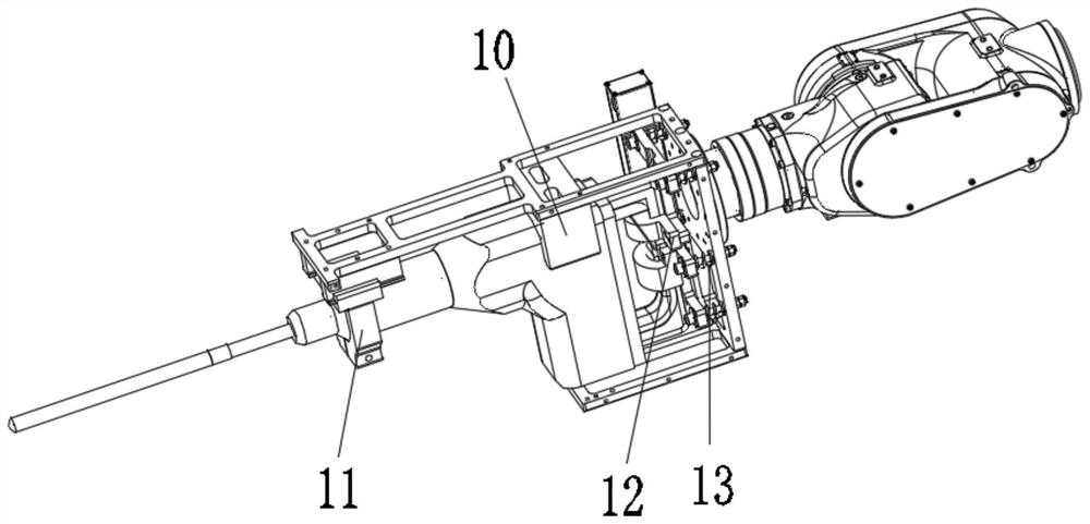 Multi-degree-of-freedom reverse hole forming robot