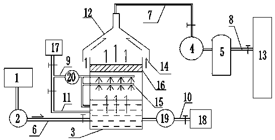 Method and device for treating tail gases of ammonia tanks of coking plant