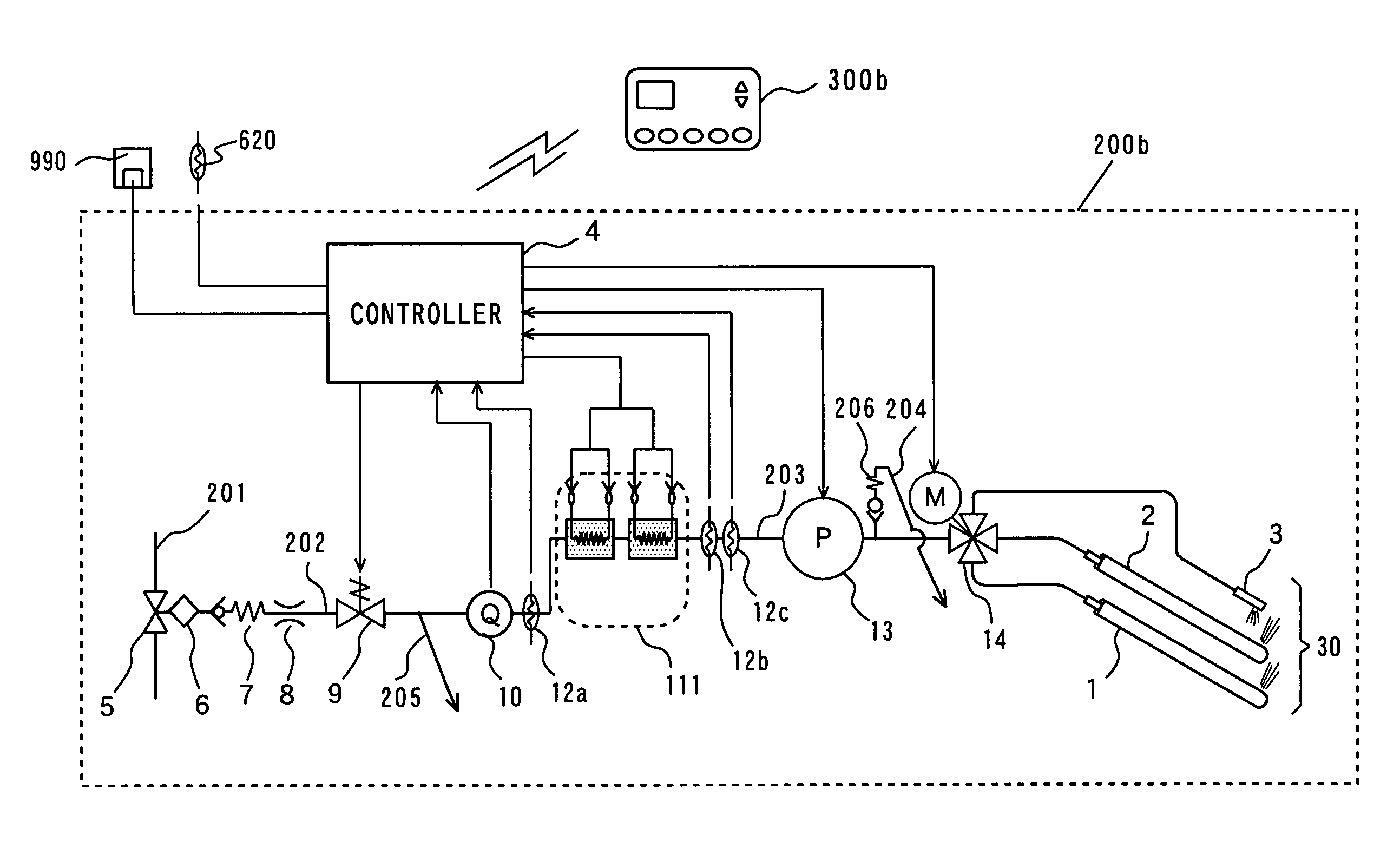 Fluid heating device and cleaning device using the same