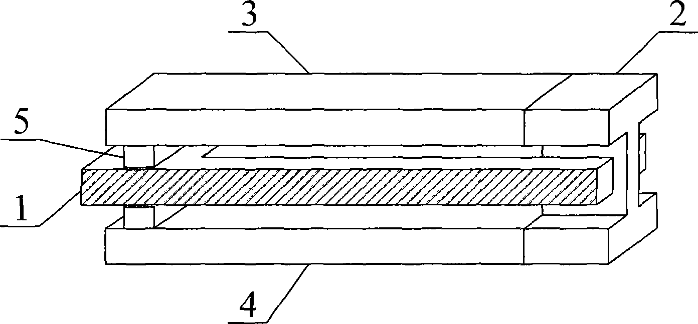 Three-friction stepper for juxtaposedly pushing double piezoelectrics and scanning probe microscope thereof