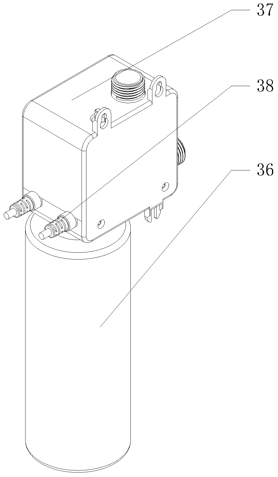 Modular double-pump type liquid supply faucet