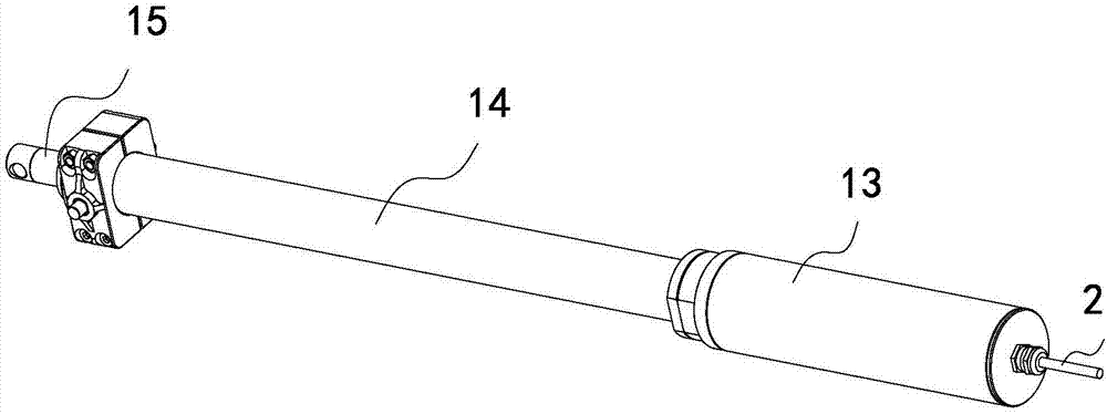 Electric push rod used for solar photo-thermal power generation