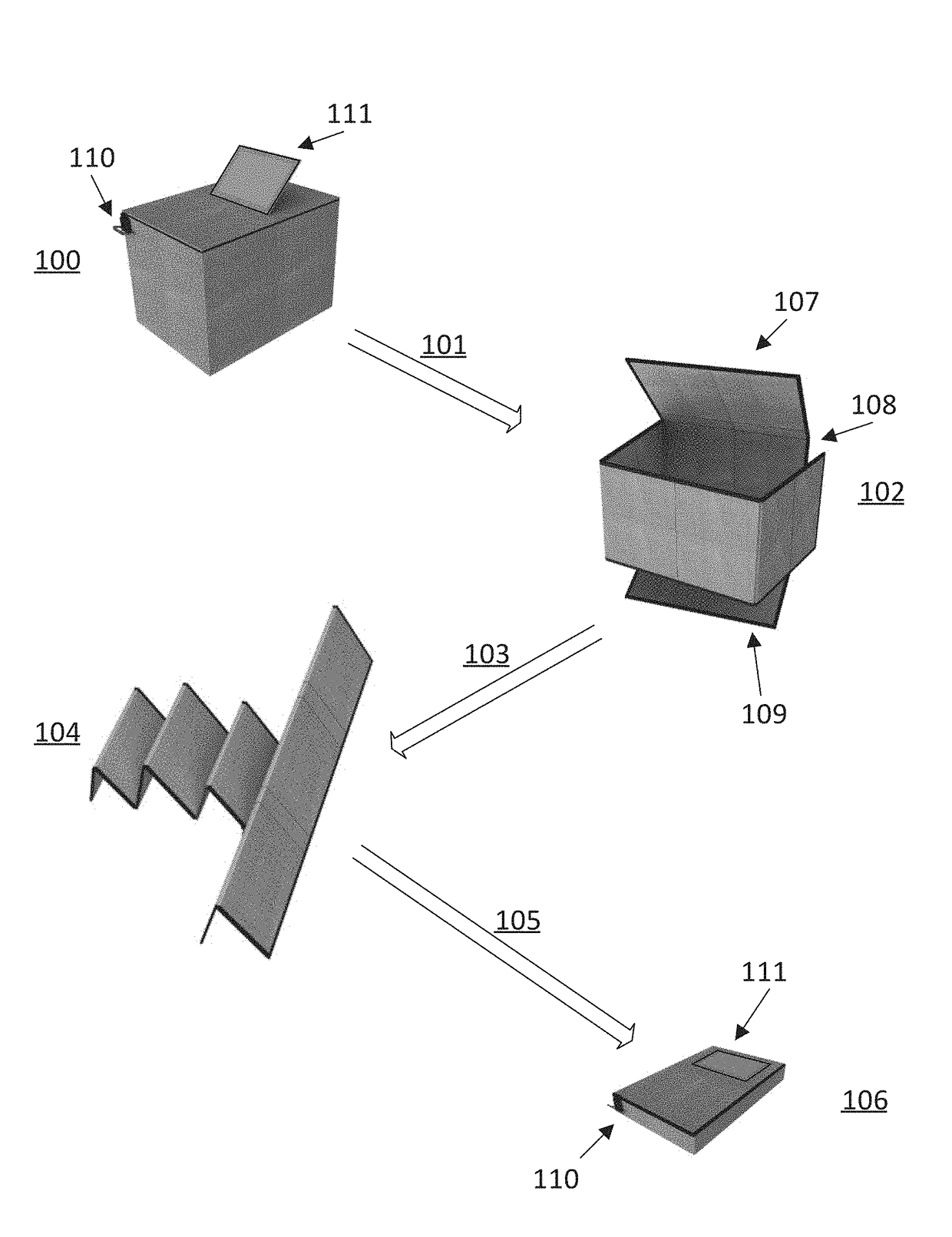 Reusable zipper-reconfigurable shipping box