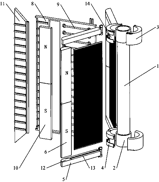 A magnetic power generation and vortex-induced vibration suppression device and method imitating a fish-swimming pendulum