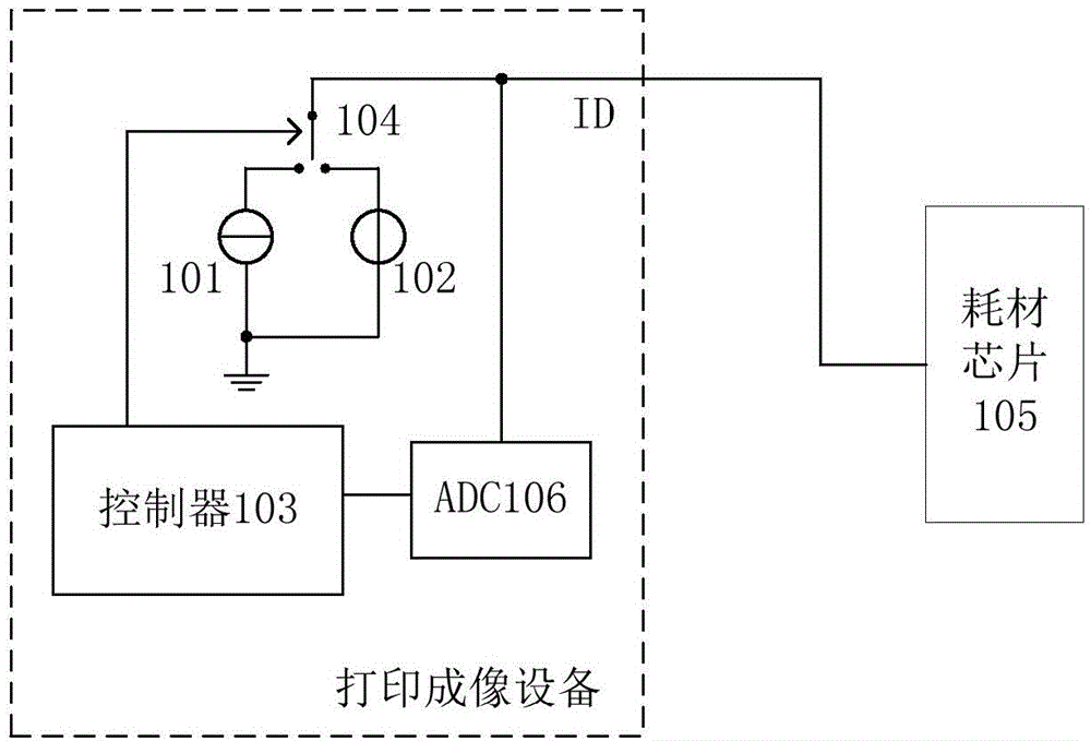 Resistor switching circuit, storage circuit and consumable chip