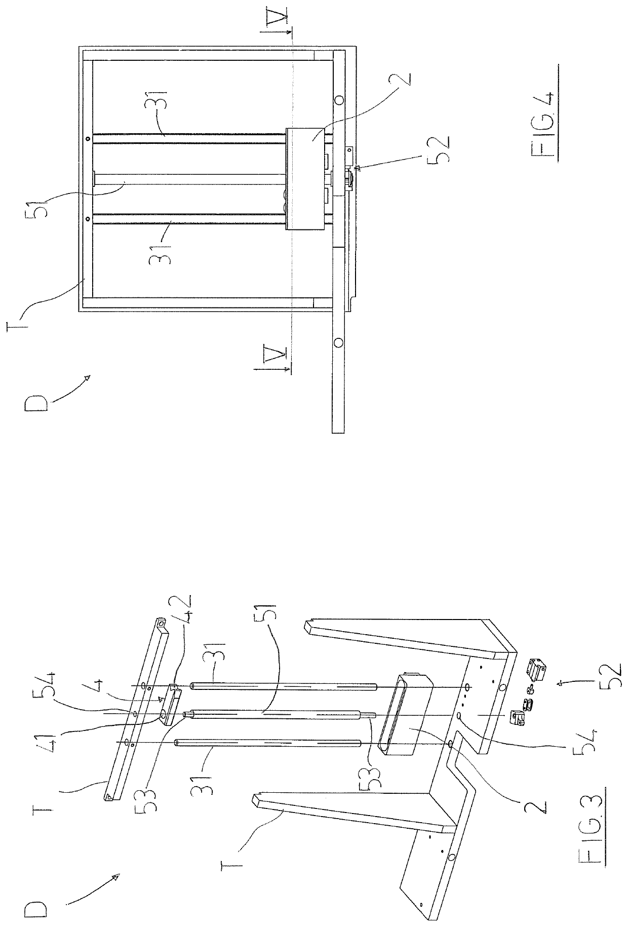 Stabilising device for stabilising articles during raising and grouping of the articles