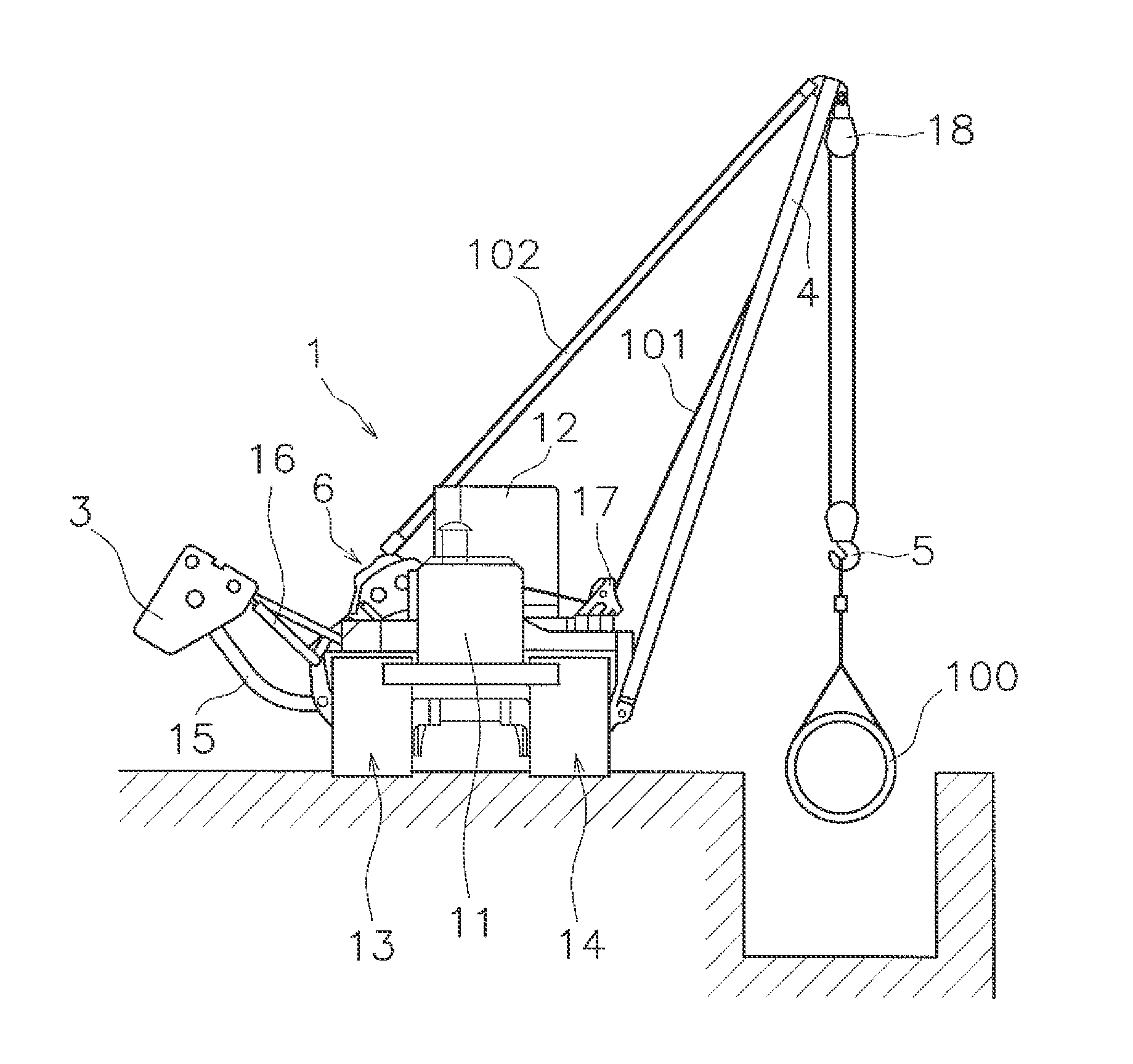 Pipe layer and warm-up method for pipe layer
