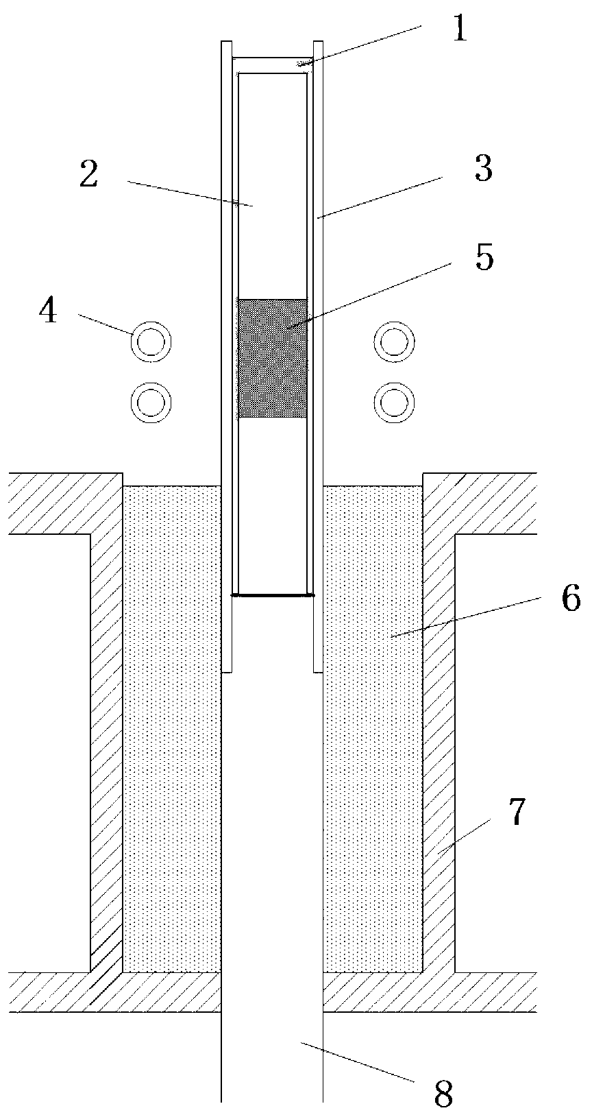 Zone melting and directional solidifying method used for volatile element alloy