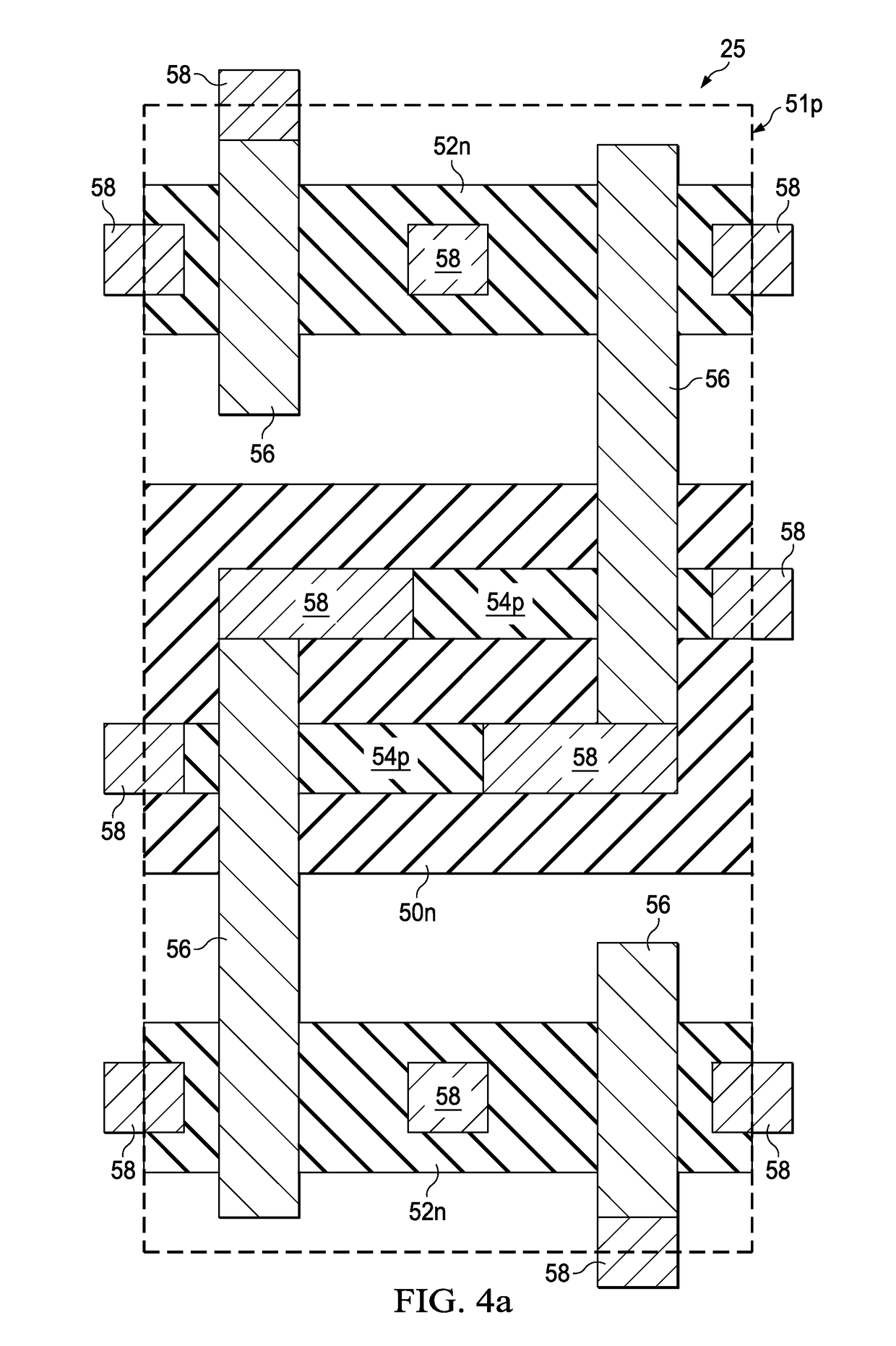 Array-based integrated circuit with reduced proximity effects