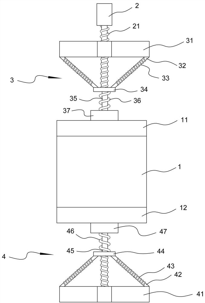 An elevator damping device