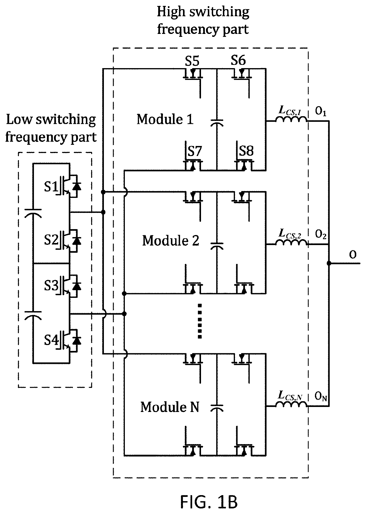 Internal paralleled active neutral point clamped converter with logic-based flying capacitor voltage balancing