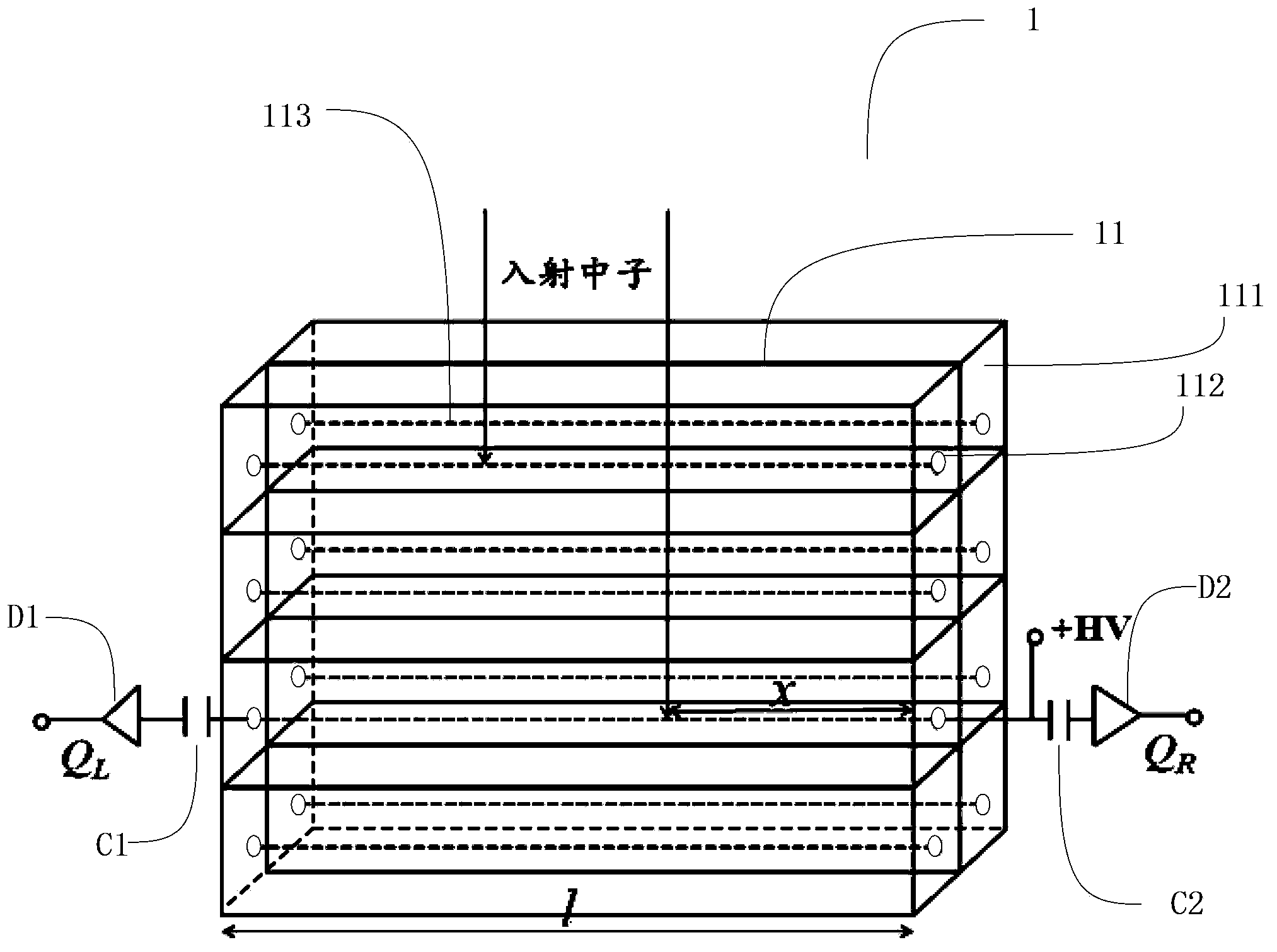 Neutron detector and neutron detection method