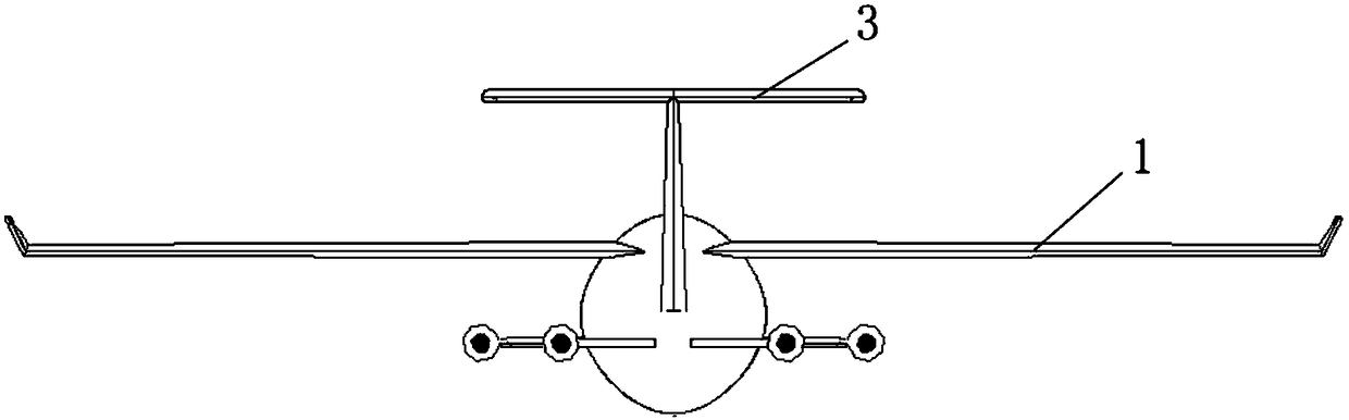 Three-airfoil layout vertical take-off and landing general aircraft