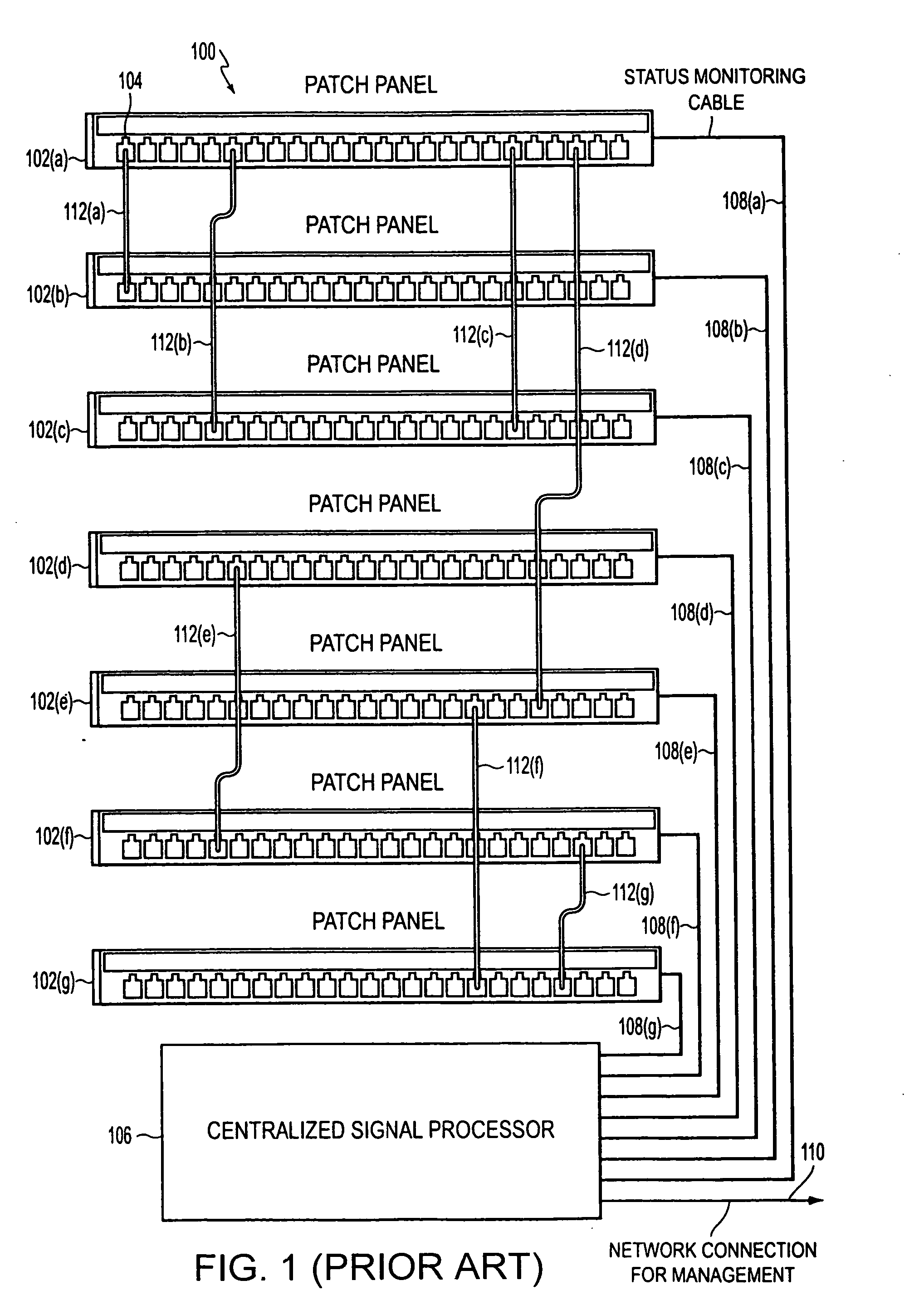 Method and apparatus for patch panel patch cord documentation and revision