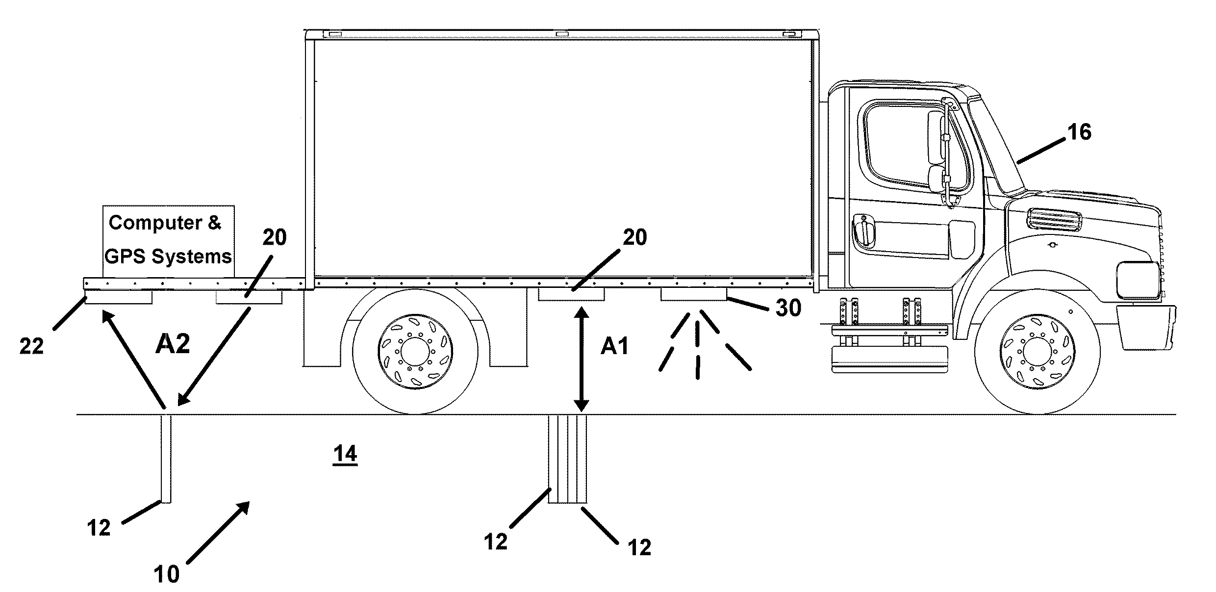 Device and Method to Evaluate Condition of Concrete Roadways Employing a Radar-based Sensing and Data Acquisition System