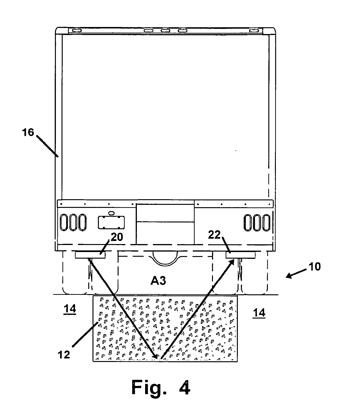Device and Method to Evaluate Condition of Concrete Roadways Employing a Radar-based Sensing and Data Acquisition System