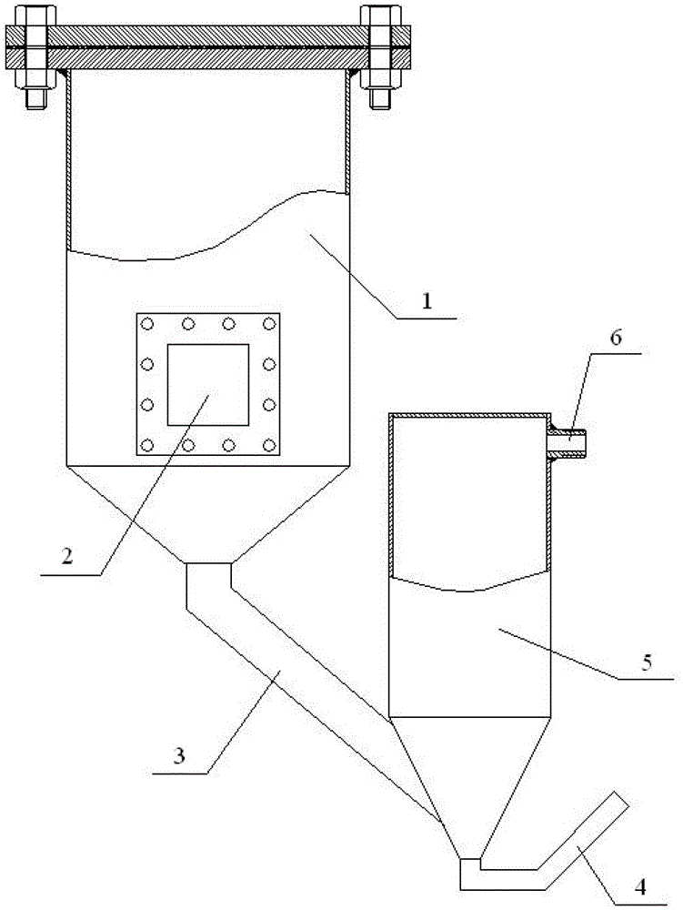 Sand blasting device for inner wall of small diameter pipe fittings