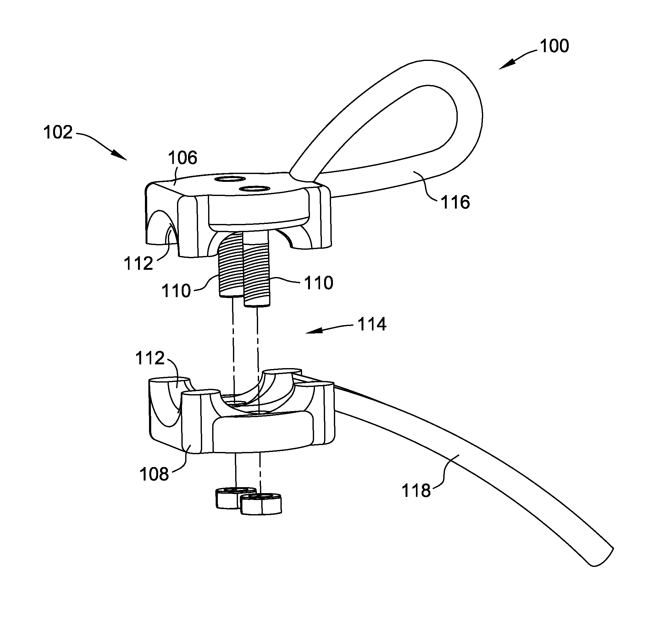 Assembly and method for assembling a cable puller