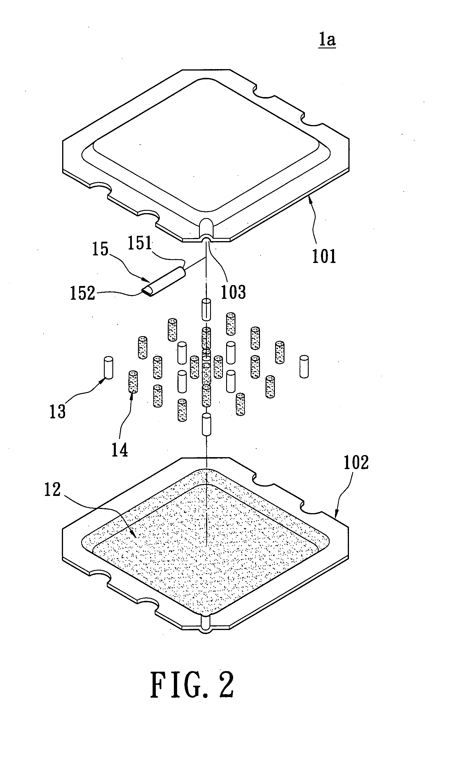 Vapor chamber structure and method for manufacturing the same