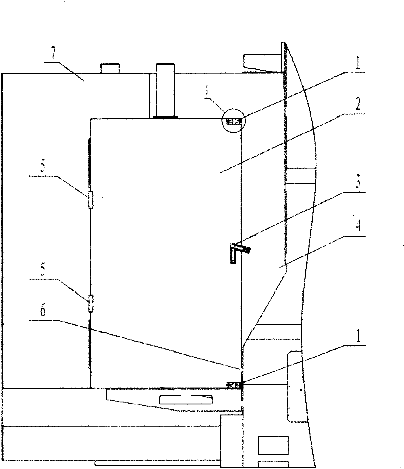 Cooperation apparatus of permanent-magnetic door lock of power distribution cabinet of machining center