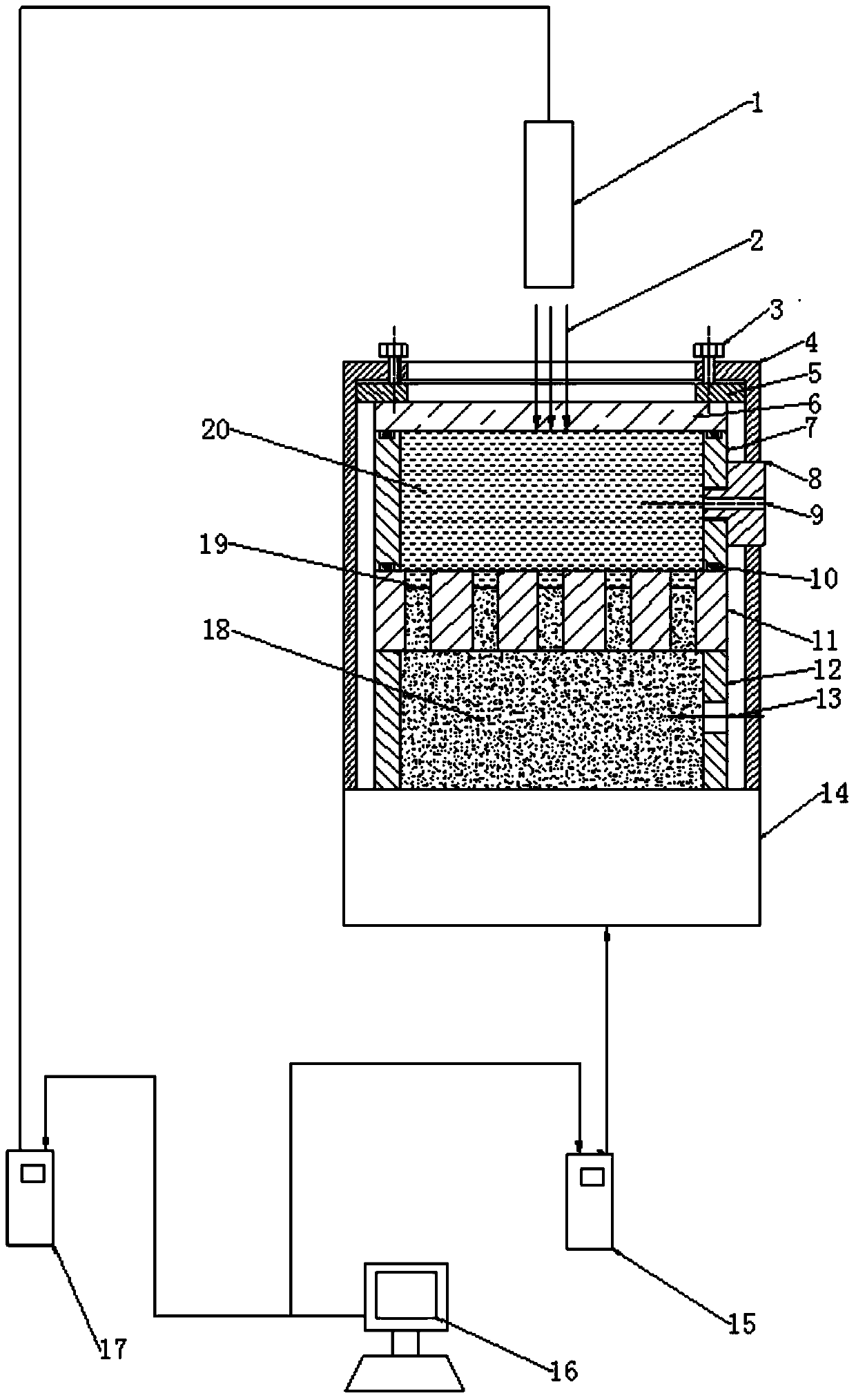 Laser shock treatment method and device of porous plate
