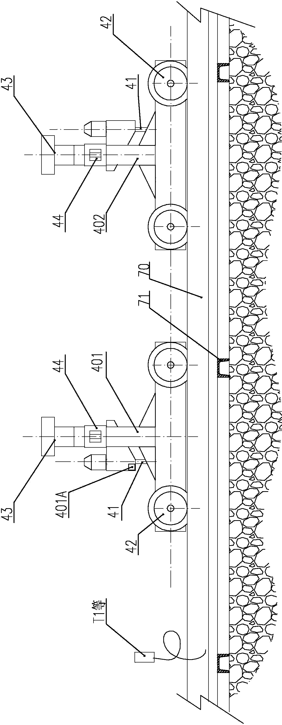 Automatic cleaning method and automatic cleaning device of scraped car