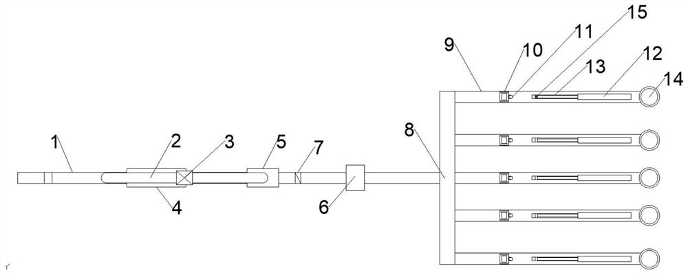 Automatic smoke dust concentration monitoring device