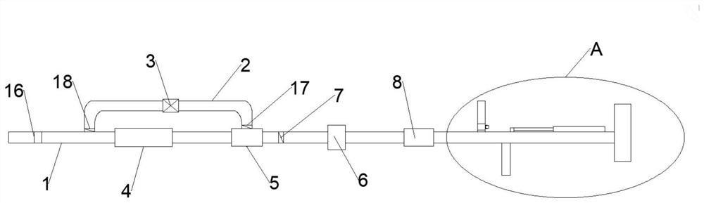 Automatic smoke dust concentration monitoring device