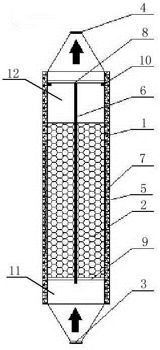 Device and method for plasma enhanced porous media combustion treatment of organic waste gas