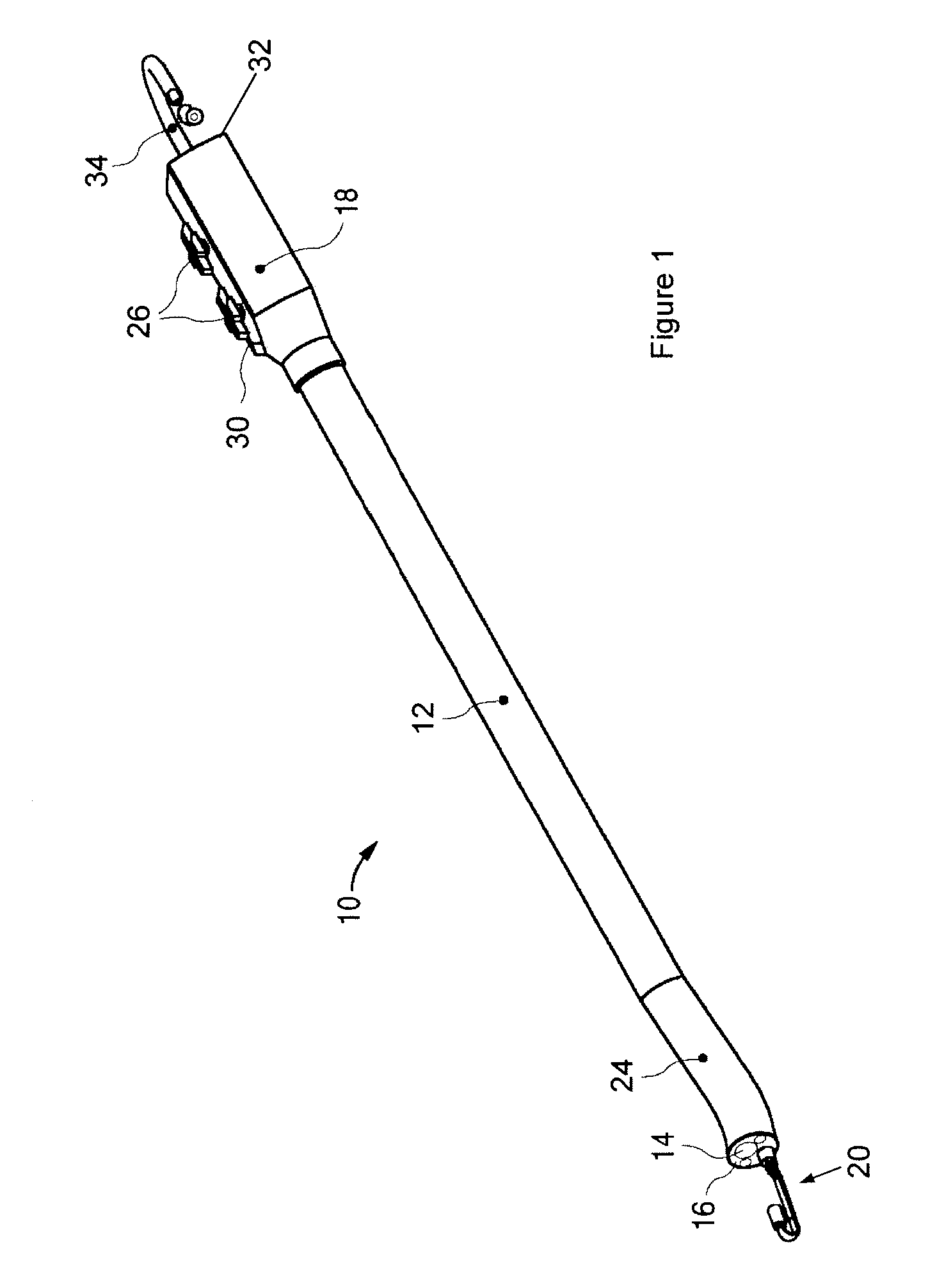 Endoscope assembly and method of viewing an area inside a cavity