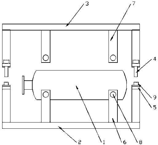 Air bottle mounting structure for ship