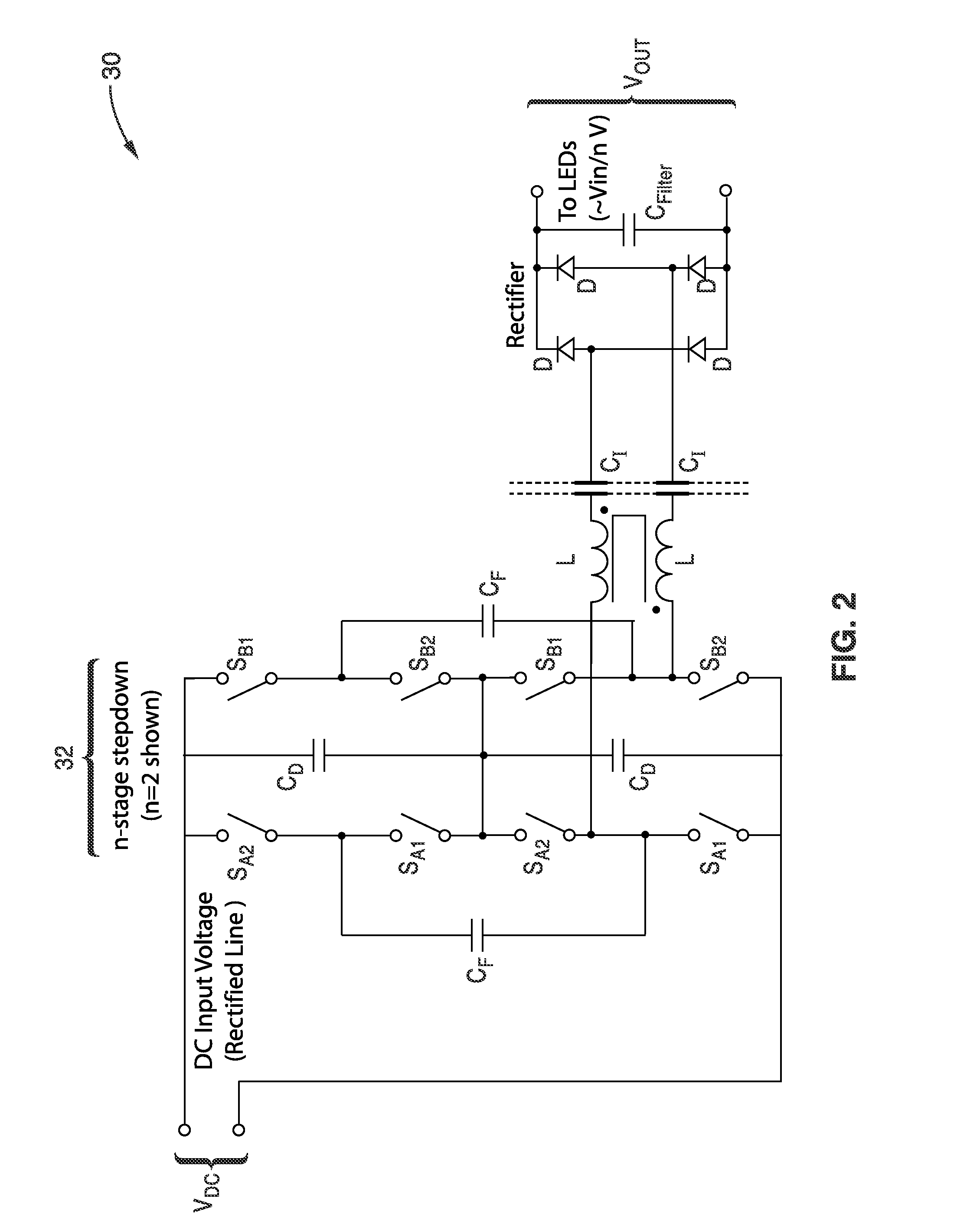 Switched-capacitor isolated LED driver